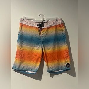 Reef Sunset Gradient Men's Board Shorts, Size 34